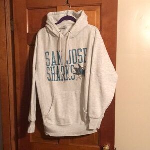NHL Light Gray San Jose Sharks Sweatshirt Hoodie